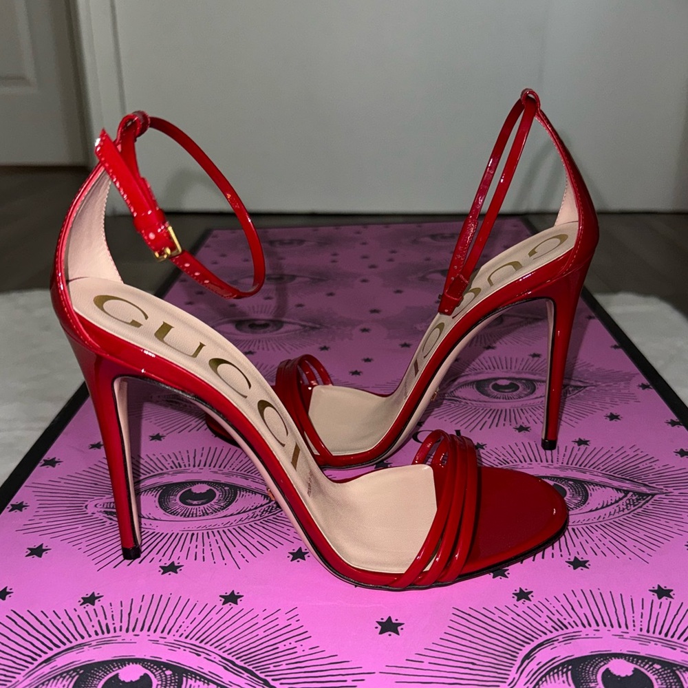 GUCCI: RUNWAY, LIMITED EDITION Sandal heel/latex boot